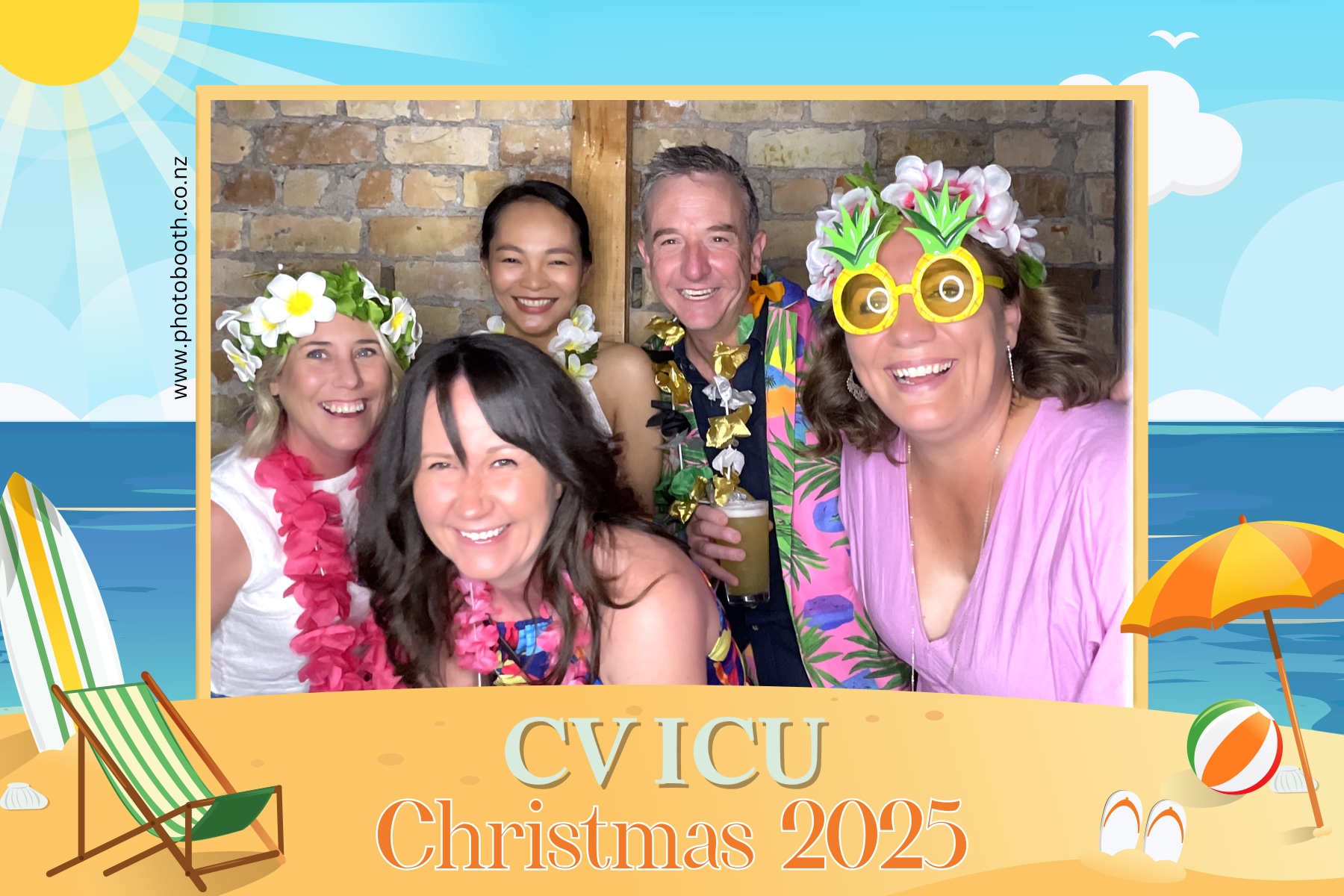 CV ICU Christmas Party — Selfie Central photo booth